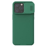 Pancéřované magnetické pouzdro Nillkin CamShield Pro pro iPhone 15 Pro s krytem fotoaparátu - zelené 6902048266728