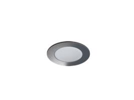 Panlux Pevný LED podhled SPOTLIGHT IP65 ROUND bodovka, stříbrná broušená - Teplá bílá PN14100024