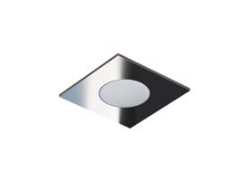 Panlux Pevný LED podhled SPOTLIGHT IP65 SQUARE bodovka, stříbrná - Teplá bílá PN14100026