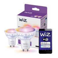 Philips 2x LED žárovka LED GU10 PAR16 4,7W = 50W 2200-6500K + RGB SMART WiFi/Bluetooth WiZ PHWIZ0571