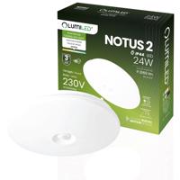 Plafon LED Svítidlo stropní přisazené 24W NOTUS 2 kruhové čidlo Pohybu IP44 38 cm LUMILED