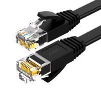 Plochý kabel Ugreen LAN Ethernet Cat. 6 8m černý (NW102) 6957303851775