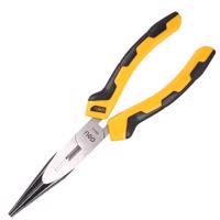 Podlouhlé rovné kleště Deli Tools EDL2108, 8" (žluté)