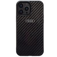 Pouzdro Audi Carbon Fiber pro iPhone 13 Pro Max - černé CG Mobile