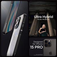 Pouzdro Spigen Crystal Hybrid pro iPhone 15 Pro - černé 8809896747837