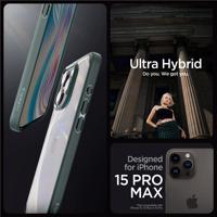 Pouzdro Spigen Ultra Hybrid pro iPhone 15 Pro Max - tmavě zelené 8809896749237