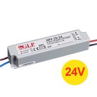 PREMIUMLUX Napájecí zdroj 35W 1,45A 24V DC, voděodolný / venkovní, Global Leader Power LUX00838