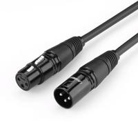 Prodlužovací audio kabel Ugreen mikrofonní kabel XLR (samice) - XLR (samec) 1 m (AV130) 6957303802425