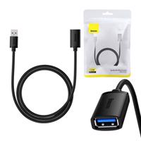 Prodlužovací kabel Baseus USB 3.0 samec-samice, řada AirJoy, 1 m (černý) 047005