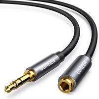 Prodlužovací kabel Ugreen AUX 3,5 mm mini jack 1 m stříbrný (10592) 6957303815920