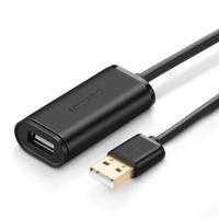 Prodlužovací kabel UGREEN US121 USB 2.0, aktivní, 5 m (černý) 022508