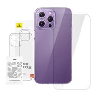 Průhledné pouzdro Baseus iPhone 14 ProMax + tvrzené sklo 054744