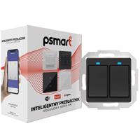 PSMART Switch 2 obvody RM Black ZigBee TUYA