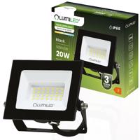 Reflektor LED ZUNA2 20W 1800lm 4000K IP65 černá LUMILED LUMNAS1011