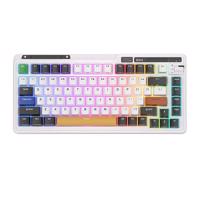 Royal Kludge KZZI K75 pro RGB bezdrátová mechanická klávesnice, Eternity Switch (černobílá)