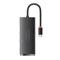 Rozbočovač 4 v 1 Baseus Lite Series USB-C na 4x USB 3.0 + USB-C, 25 cm (černý) 033098