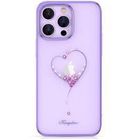 Silikonové pouzdro s krystaly Swarovski Kingxbar Wish Series pro iPhone 14 Plus - fialové 6959003508188