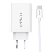 Síťová nabíječka 1x kabel USB Foneng EU43+ USB C 045593