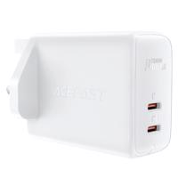 Síťová nabíječka Acefast GaN (britská zástrčka) 2x USB typu C 50W, Power Delivery, PPS, Q3.0, AFC, FCP (A32 UK) 6974316281641 6974316281641