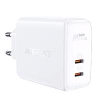 Síťová nabíječka Acefast GaN USB typu C 50W, PD, QC 3.0, AFC, FCP bílá (A29 bílá) 6974316281450 6974316281450