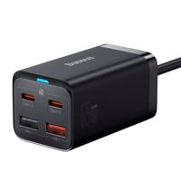 Síťová nabíječka Baseus GaN3 Pro, 2x USB-C, 2x USB, 65W (černá) 031107 031107