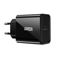 Síťová nabíječka EU UGREEN USB-C, 20W, PD3.0 (černá) 042277 042277