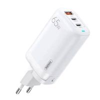 Síťová nabíječka Remax, RP-U55, 2x USB-C, USB, 65W (bílá) 047775