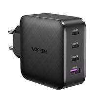 Síťová nabíječka UGREEN CD224, 3x USB-C, 1x USB, Power Delivery 3.0, GaN, 65W (černá) 049114 049114