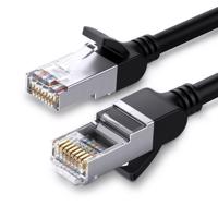 Síťový kabel UGREEN s kovovými zástrčkami, Ethernet RJ45, Cat.6, UTP, 0,5 m (černý) 022113