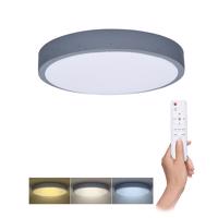 Solight LED osvětlení s dálkovým ovladačem Grey , 48W, 3360lm, 38cm, změna chromatičnosti, stmívatelné WO8001