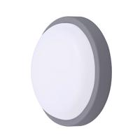 Solight LED venkovní osvětlení kulaté, 13W, 910lm, 4000K, IP54, 17cm, šedá barva WO745-G