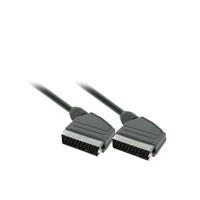 Solight SCART kabel, SCART konektor - SCART konektor, 21pin, 1,5m, průměr 8mm, sáček