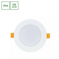 SPECTRUMLED DURE 3 DOWNLIGHT 8W Neutrální bílá 230V 110DEG IP54 IK06 118X31 Bílá ROUND INTEGRATED DRIVER SLI043022NW_PW