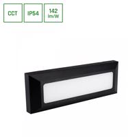 SPECTRUMLED ENCANTA 6W CCT 230V IP54 230x80x30MM Černá SURFACE FACADE FACE SLI003035CCT_PW