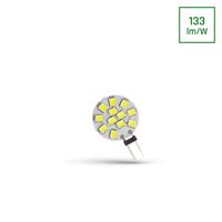 SPECTRUMLED LED G4  12V 1,2W 12 LED Studená bílá  20MM SPECTRUM