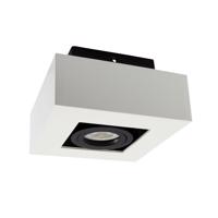 SPECTRUMLED MIRORA GU10 SURFACE GU10 250V IP20 145X145X85MM Bílá Černá SQUARE ADJUSTABLE SPOT SLIP005045