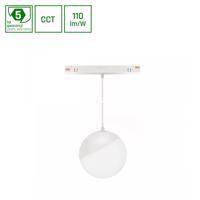 SPECTRUMLED SYSTEM SHIFT CCT- GLOBE P SUSPENDED SPHERE TRACK LIGHT  FI100 (815MM CABLE) 5W 165DEG Bílá CCT SWITCH 5Y WARRANTY