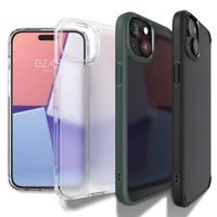 Spigen Crystal Hybrid Case pro iPhone 15 Plus - Transparentní černé pouzdro 8809896747714