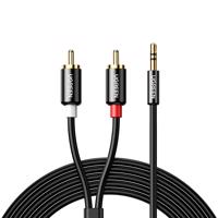 Ugreen audio kabel 3,5 mm mini jack - 2RCA 1,5 m černý (AV116) 6957303815838