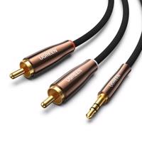 UGREEN AV170 Kabel 2x RCA (Cinch) jack 3,5 mm, 1 m (černý) 028127