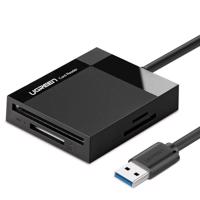 UGREEN CR125 Čtečka karet 4 v 1 USB 3.0, 0,5 m (černá) 052809