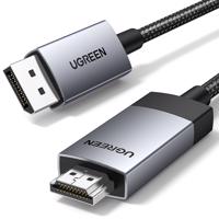 Ugreen DP119 DisplayPort / HDMI 4K 60Hz 1m kabel - šedý 6941876217731