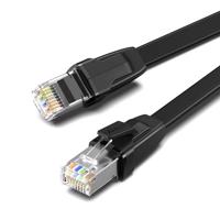 UGREEN NW134 Plochý síťový kabel s kovovými zástrčkami, Ethernet RJ45, Cat.8, U/FTP, 1m (černý) 028134(1)