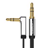 Ugreen plochý audio kabel AUX 3,5 mm mini jack 1 m stříbrný (10597) 6957303807154