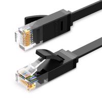 UGREEN Plochý kabel Ethernet RJ45, Cat.6, UTP, 0,5 m (černý) 020147