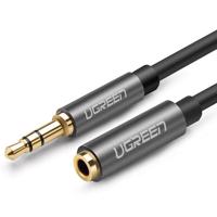 UGREEN Prodlužovací audio kabel AUX 3,5 mm jack kabel, 1 m (šedý) 020155