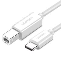 USB 2.0 C-B UGREEN US241 Tiskový kabel 1m (bílý) 029816