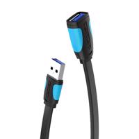 USB3.0 plochý extender Vention VAS-A13-B300 3m černý