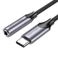 Vention BGMHF Adaptér USB-C M na 3,5mm jack 1M (šedý)