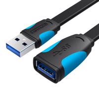 Vention USB3.0 plochý extender VAS-A13-B150 1,5 m černý